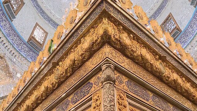 The Holy Shrine of al-'Abbas is located on the east of the Holy Shrine of Imam al-Husayn, the same place he was martyred.