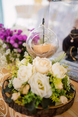 birdcage shaped ring box for weddings, wedding receptions with lots of flowers