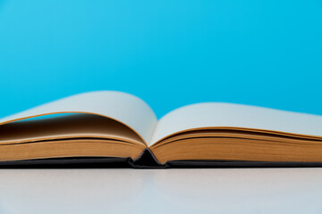 Open book on the table