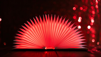 Open book looks like a fan