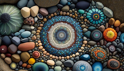 vibrant pattern design art background illustration