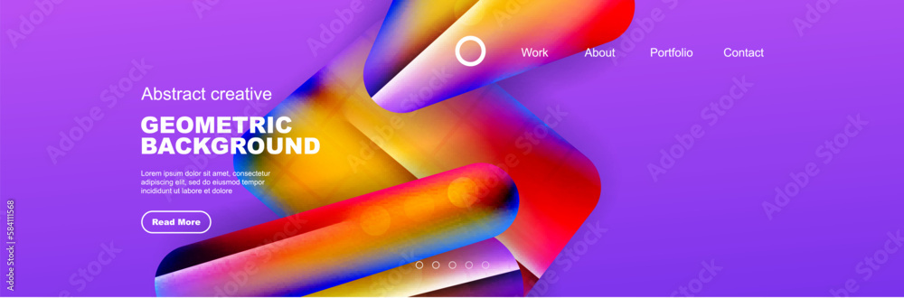 Wall mural abstract background for your landing page design. web page for website or mobile app wallpaper