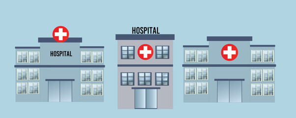 Hospital Building vector