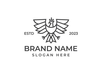premium luxury eagle logo. modern icon, template design