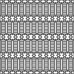 
 Monochrome ornamental texture with smooth linear shapes, zigzag lines, lace pattern.Abstract geometric black and white pattern for web page, textures, card, poster, fabric, textile.