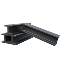 Construction Steel Beam 3D Illustration