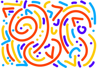 HD backgrounds and textures with colorful abstract line art, minimalist design with abstract organic line