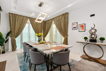 room interior with table