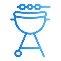 bbq gradient icon