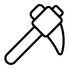 pickaxe line icon