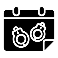 calendar glyph icon