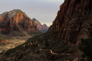 sunset in the mountains