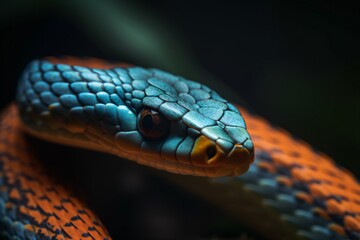close up of a snake