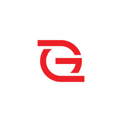 letter g rotate geometric arrow up logo vector