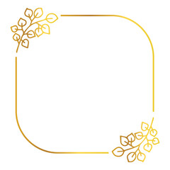 Obraz premium frame flower flat design