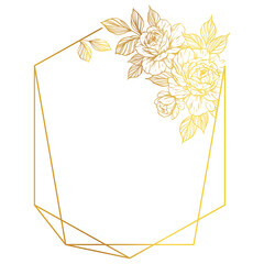 frame flower flat design