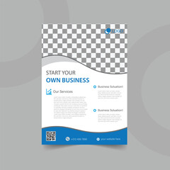 Modern business corporate vector flyer