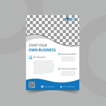 Modern business corporate vector flyer
