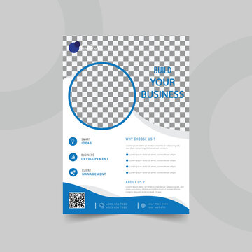 Modern business corporate vector flyer