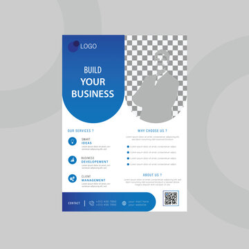 Modern business corporate vector flyer
