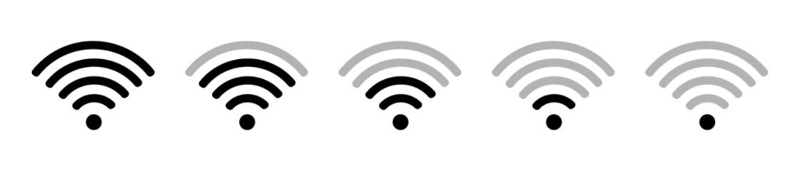 Wi-Fi vector icons collection
