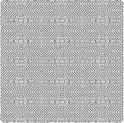 Monochrome ornamental texture with smooth linear shapes, zigzag lines, lace pattern.Abstract geometric black and white pattern for web page, textures, card, poster, fabric, textile.