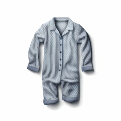Pajamas Isolated On White. Generative AI