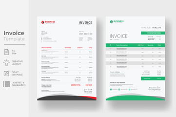 creative invoice template design