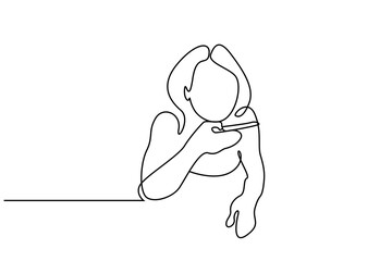 young beautiful woman relax talking with phone speaker