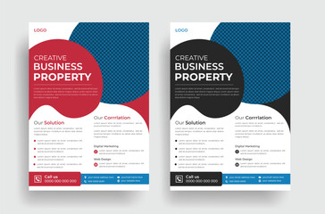 Professional business multipurpose flyer design template