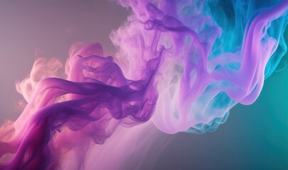 Fototapeta na wymiar Pastel Smoke Background as Soft Ethereal Dreamy Background with Professional Color Grading - Generative AI