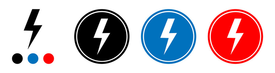 lightning icon, bolt symbol, speed up button