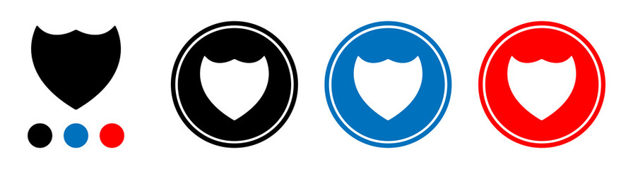 shield icon, shield symbol, button to protect system