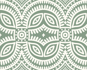 Seamless ethnic border pattern, authentic stripe print. Aztec design.