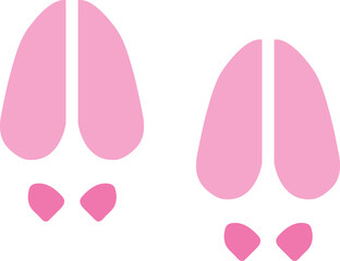 pig footprint vector image