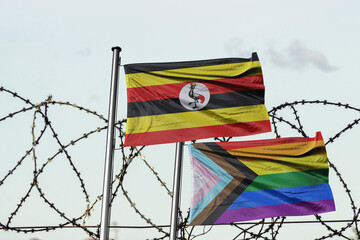 uganda LGBTQ flag. LGBT rights in Uganda Lesbian, gay, bisexual, and transgender (LGBT) persons in...
