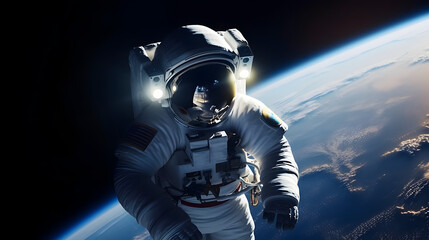 astronaut in space