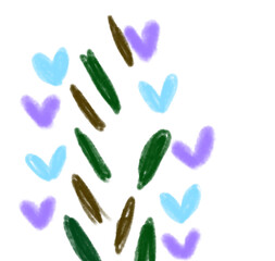 Colorful watercolor abstract texture art design and 