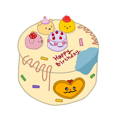 Fototapeta premium cake cute animal