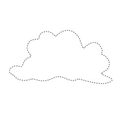 Black cloud dotted line.