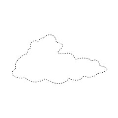 Black cloud dotted line.