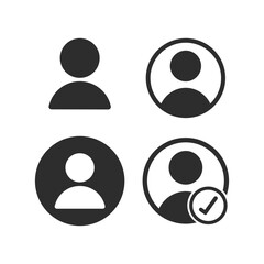 Collection of User Profile Icons for Design Elements Templates