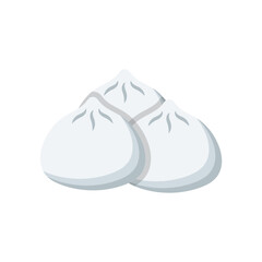 dumpling logo icon design vector