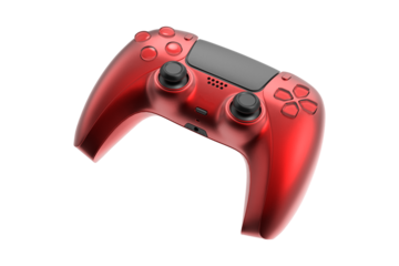 red video game controller