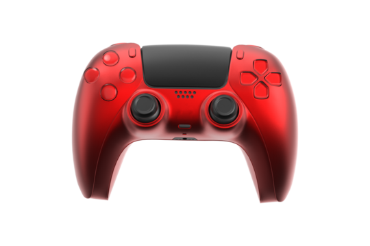 red video game controller