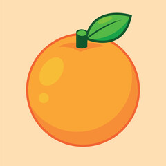 illustration of an orange fruit