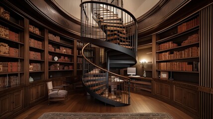 Luxury library the perfect place to read close to the books or just recharge