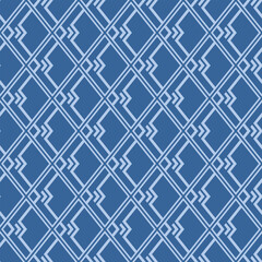 Japanese Diamond Mesh Vector Seamless Pattern