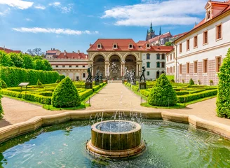 Fotobehang Wallenstein palace and gardens in Mala Strana, Prague, Czech Republic © Mistervlad