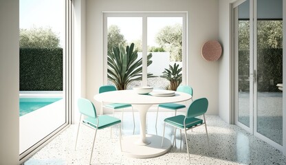 Naklejka premium Vacation and the accommodation has a perfect location and view